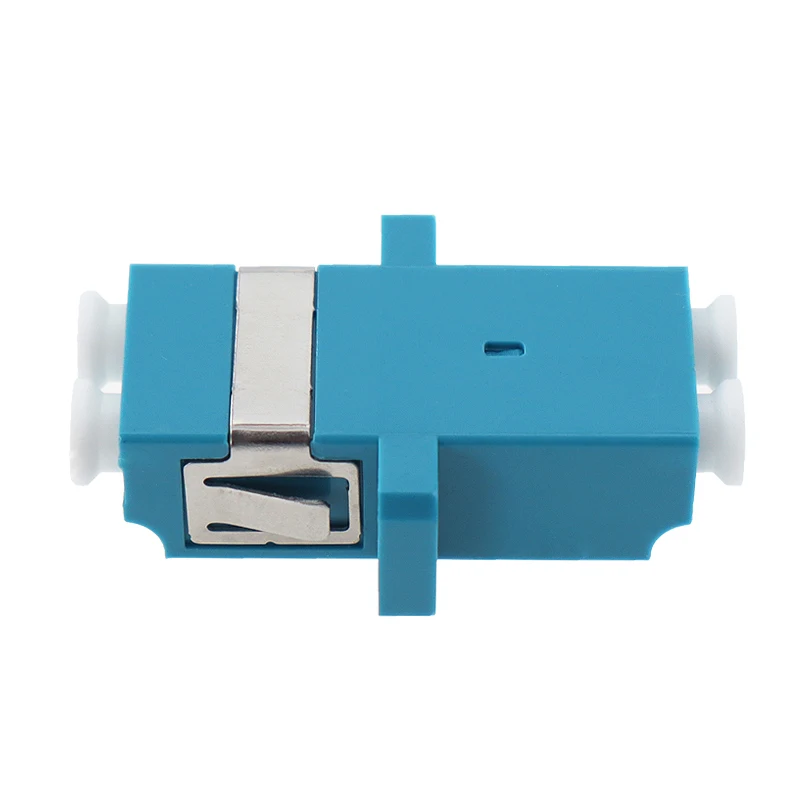 Fiber Optic Coupler LC-LC Duplex Telecom Grade Fiber Optic Connector Adapter Butt Flange Small Square Head