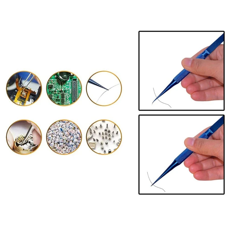 Precision Titanium Alloy Tweezers for Picking Electronic Components Copper Wire Used for All Soldering Repairs