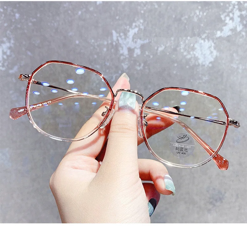 Finished Myopia Glasse Women With Minus Degree Round Nearsighted Eyewear Diopter -0.5 -0.75 -1.25 -1.5 -2.0 -2.5 -3.0 to -6