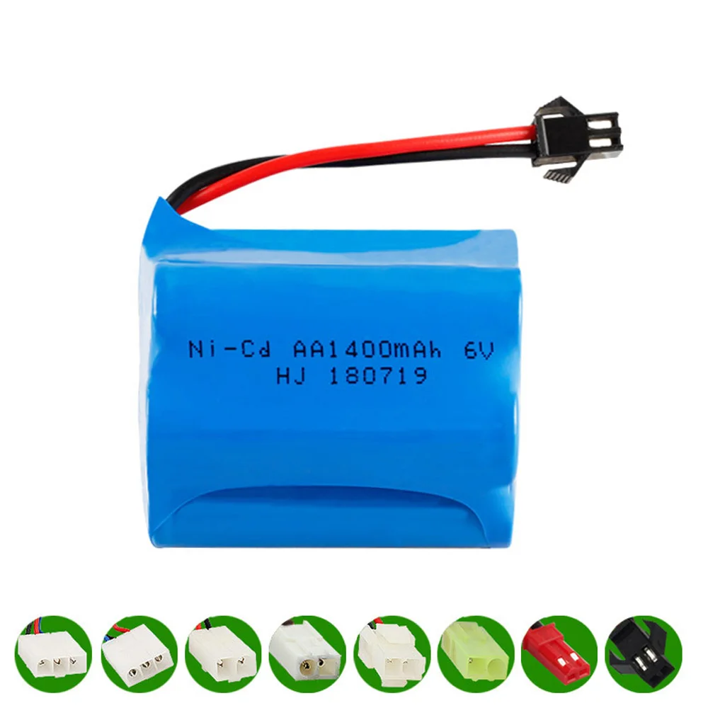 

6V 1400mah Ni-CD Battery For Remote Control toys Cars Tanks Trains Robots Boats Guns toys accessories Ni-CD AA 6 V Battery