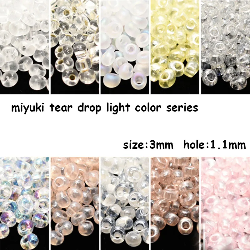 Japan Imported Miyuki  Ma3mm Drops 16 Colors Light Color Handmade DIY Loose Beads 5g