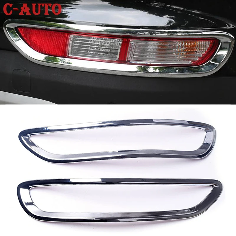 Left Right Car Rear Tail Fog Light Lamp Cover Chrome ABS Trim Styling Sticker Accessories For KIA Sportage 4 2016 2017 2018