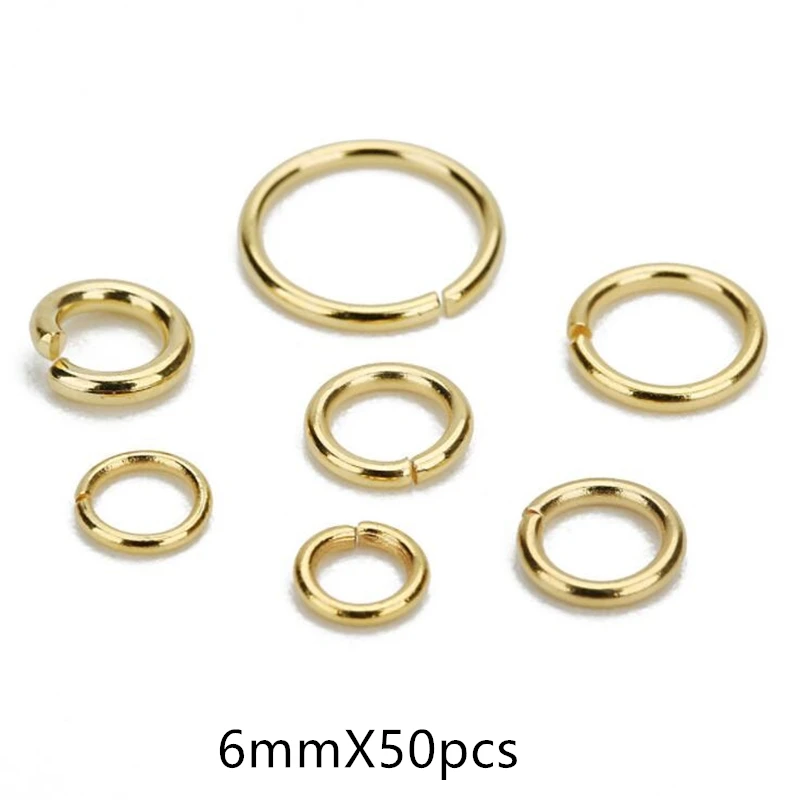 200/50 stücke 4/5/6/7/8/9/10mm Edelstahl-Bieger inge & Spalt ring für die Schmuck herstellung DIY Schmuck Befunde Schmuck zubehör