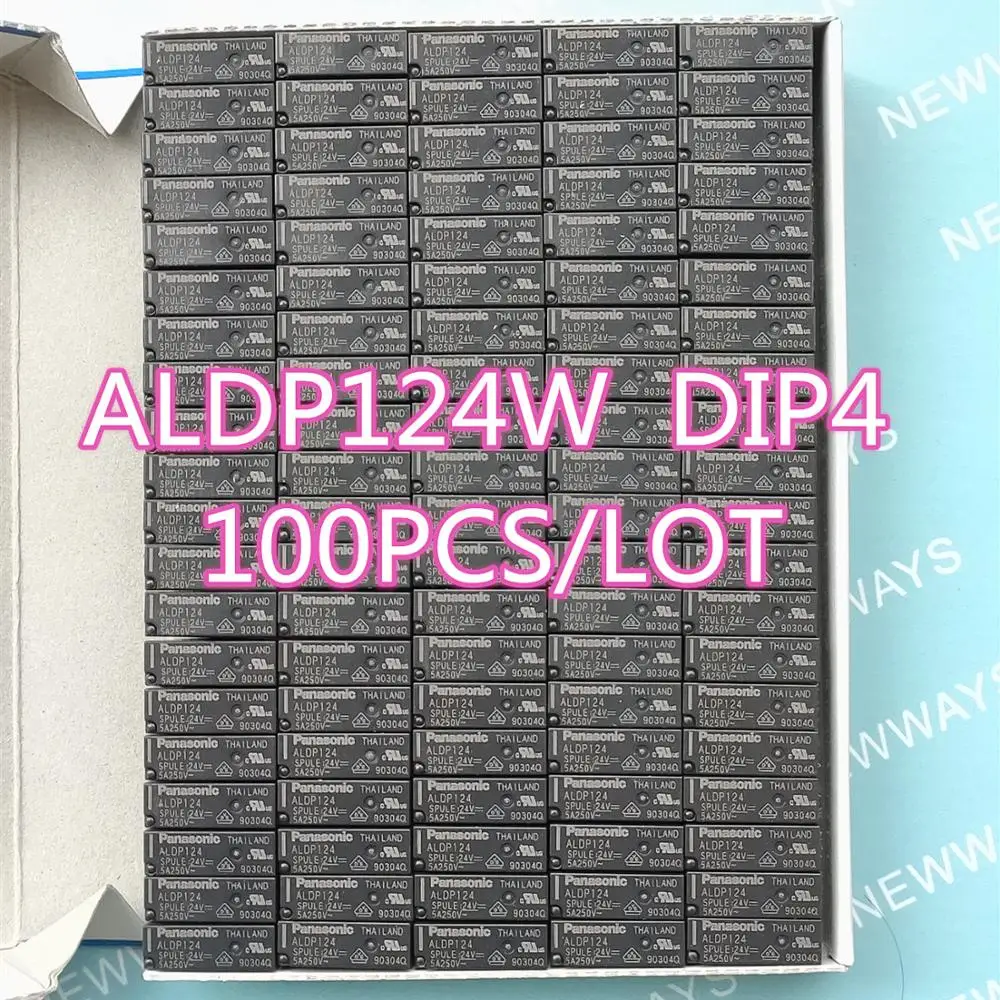 100Pcs/Lot Relay Aldp124 Aldp124W 24V 5A 250V Dip4 New And Original