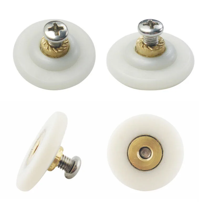 26/ 28mm flache Duschraum Riemens cheibe Bad Glass chiebetür rolle Haushalt hängen Nylon rad Hardware Teil