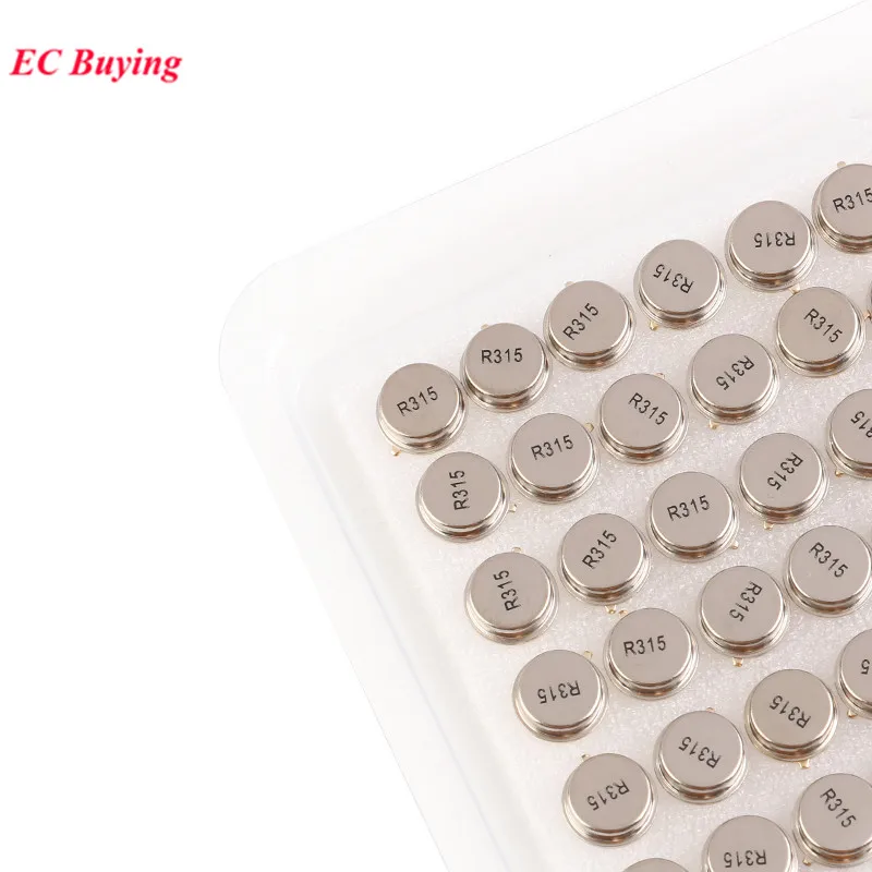 5Pcs/1pc 315 433MHz Resonator Crystal Oscillator R315A R433A Quartz Through Holes Surface Acoustic Wave KIt Round 3 Pins
