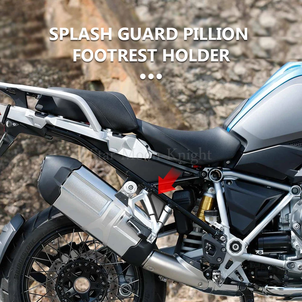 Rear Wheel Mudsling Inner Fender Mudguard Extension Splash Guard Pillion Footrest Holder For BMW R1200GS R1250GS LC Adventure