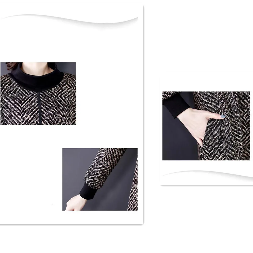 Oversize ผู้หญิง Plus กำมะหยี่เสื้อกันหนาว2022ใหม่แฟชั่นเสื้อคอเต่ากลางอายุด้านล่าง Office Lady ฤดูหนาวเสื้อผ้า
