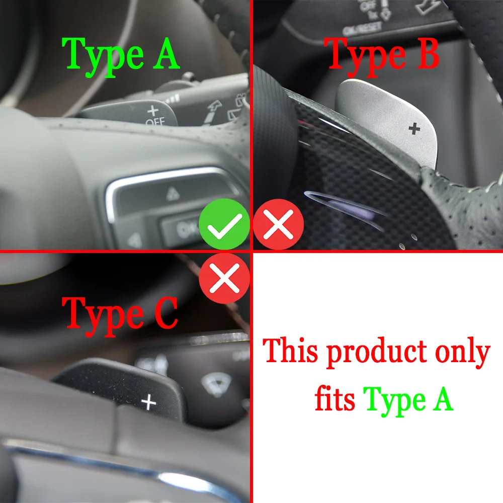 For Seat Leon 1P FR+ Cupra R FR Supercopa 1P1 Alhambra 7N MK2 2012 Car Steering Wheel Shift Paddle Extend Shifter Stickers Gear