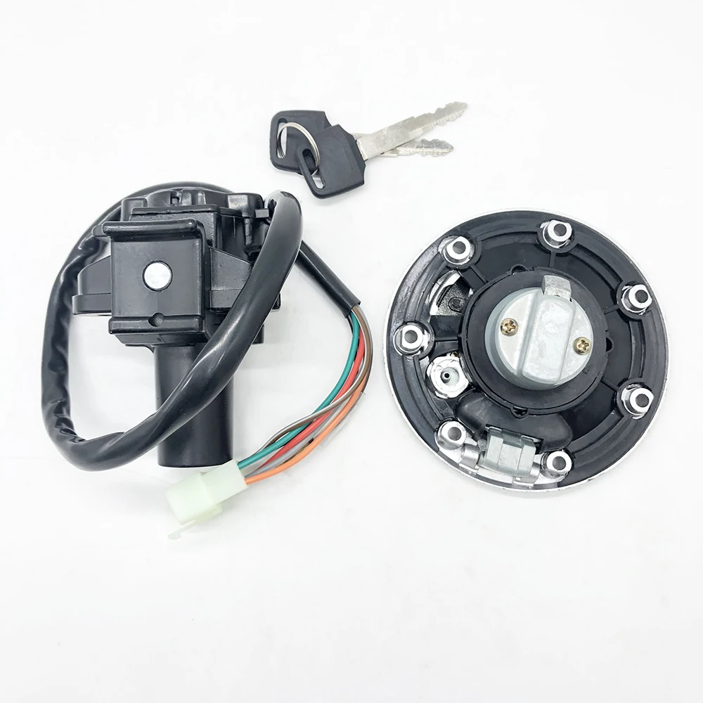Zündschloss Sperrschlüssel Kraftstofftankdeckel Passend für Kawasaki Ninja 250 ZX6R ZX7R ZX9R ZZR400 ZXR400 ZZR600 ZXR750 – Detail 2