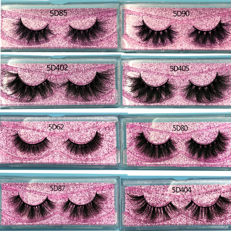 Buzzme 5D Mink Eyelashes no case Long Lasting Makeup Lashes Natural Volume Eyelashes Extension Thick Long 3D False Eyelashes