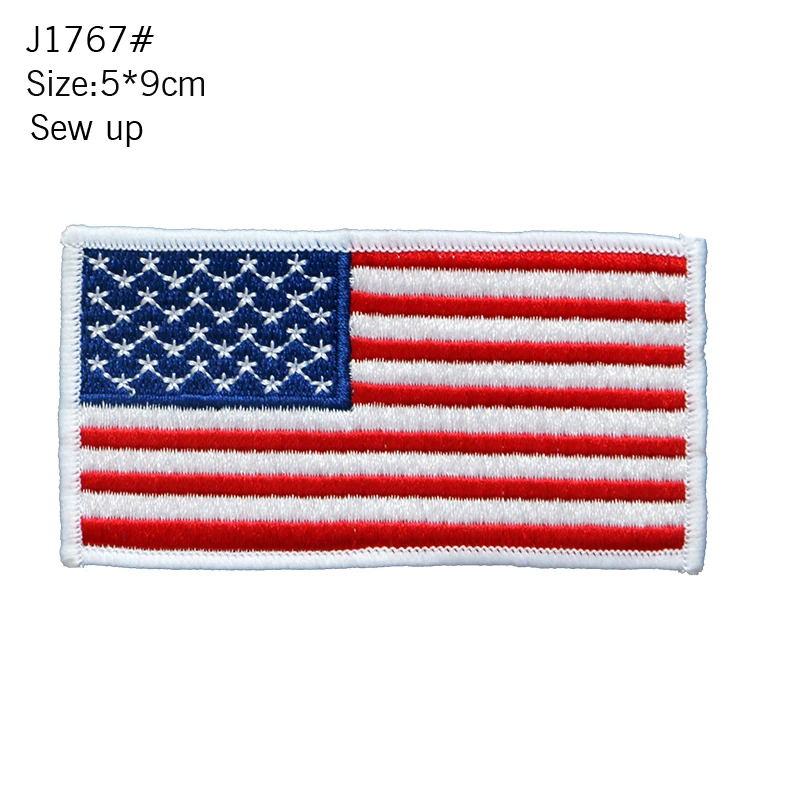 Embroidered Pieces Of National Flags and Badges, High-quality High-temperature Ironing Pieces For Clothing Decoration