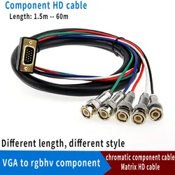 VGA to RGBHV Video HDB15 to 5 BNC RGB Video Cable for HDTV Monitor cable