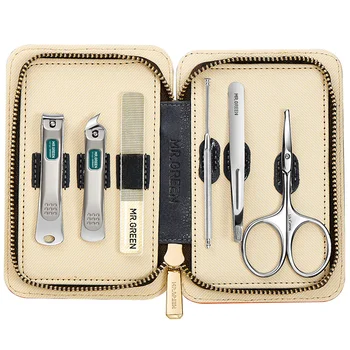 MR.GREEN Manicure Set Color Contrast Sets Nail Clippers Cutter Tools Kits Stainless Steel…