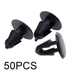 50pcs/set Car Fastener 5mm Dia Hole Push Auto Door Trim Panel Clip Retainer Interior Accessories For Toyota