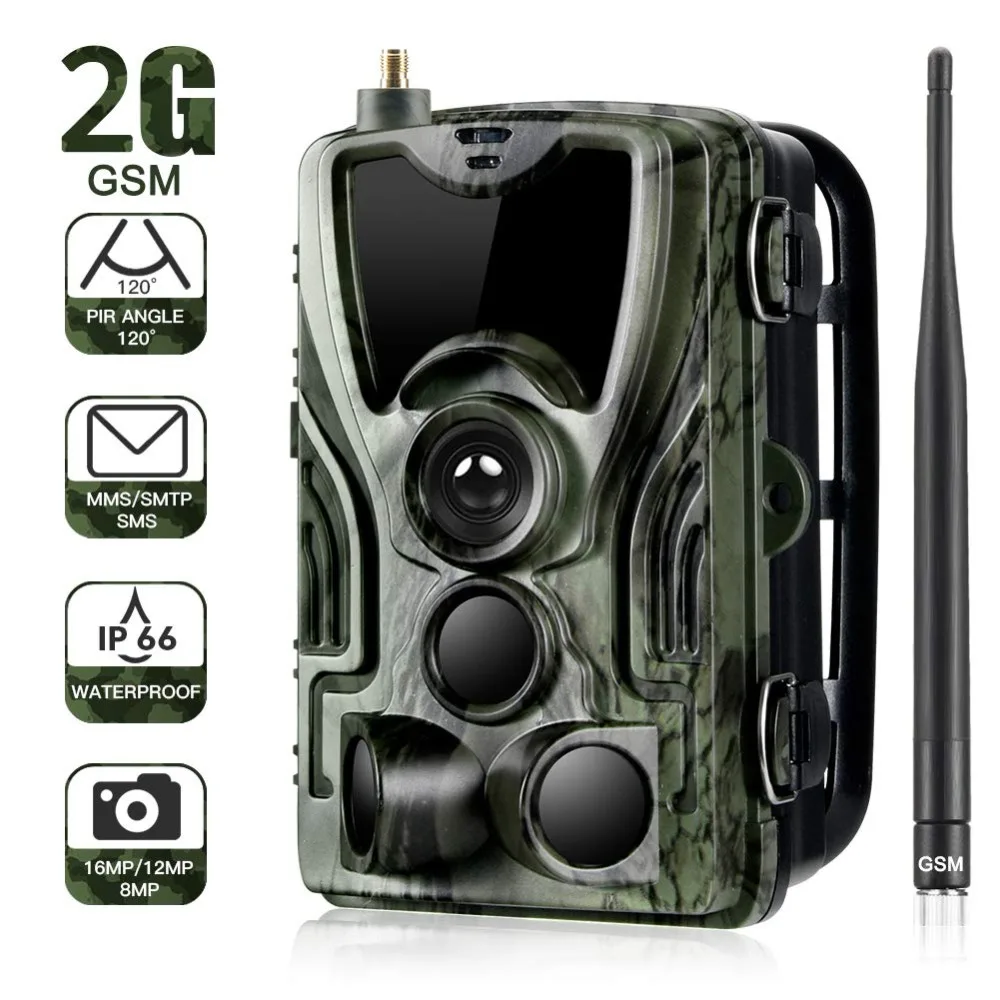 

2G Celluar MMS SMTP SMS Wildlife Trail Hunting Camera Photo Traps 20MP 1080P Night Vision Infrared Wireless Cameras HC801M