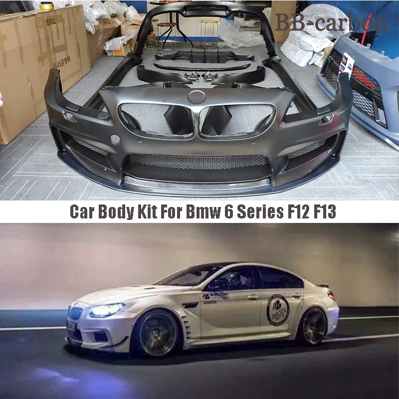 

Для Bmw 6 серии F12 F13 640 650 M6 PD стиль, полууглеродный корпус автомобиля, передний, задний, бампер, диффузор, боковые юбки, спойлер, брызговик