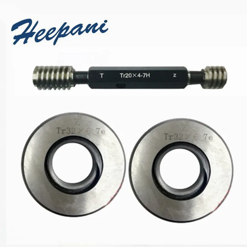 Calibre Trapezoidal Tr10 12 14 16 18 20x2x3x4 7h 8h 8e 7e Spline Parafuso tr Simples Plug o Anel Calibre go Nogo Gages