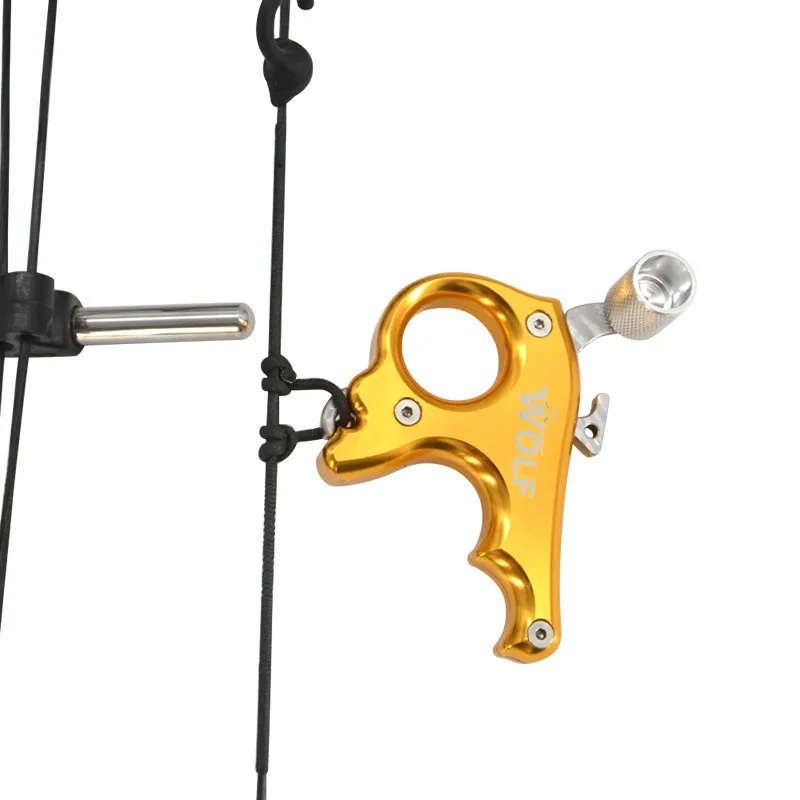 Compound Bow Release Declencheur Pour Arc High Quality Archery PU Leather Compound Bow Wrist Release 650888
