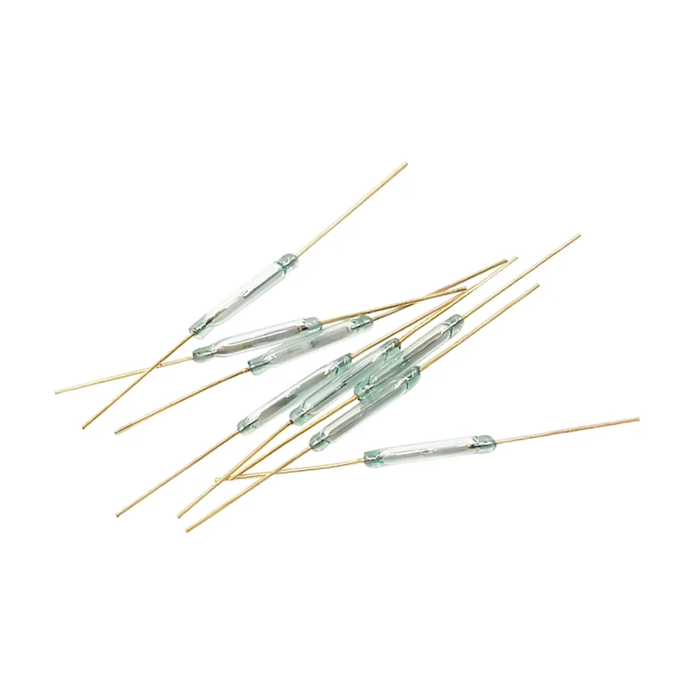 10PCS MKA-14103 Tone Leads Glass N/O SPST Reed Switch 10-15AT 2 x 14mm A