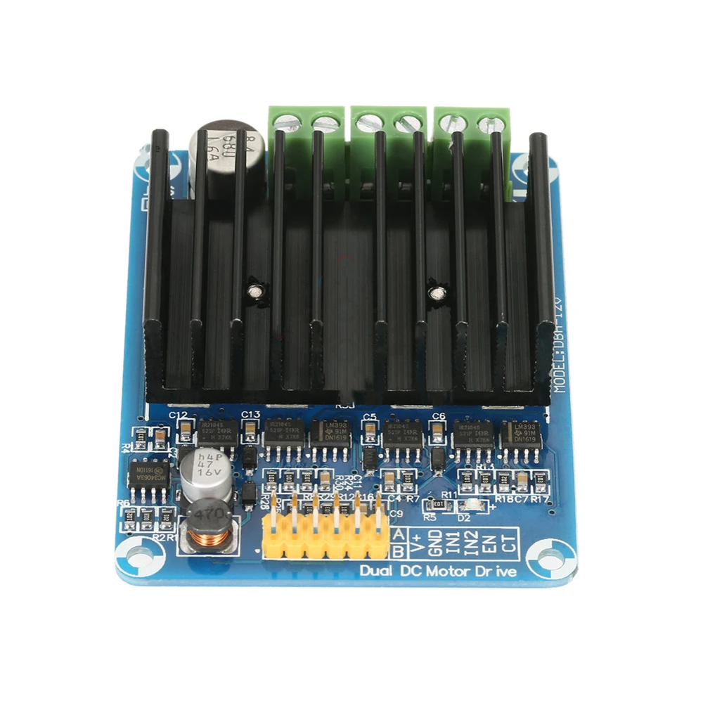 DC 5-15 V 30 A Dual Channel H Bridge Motor Driver Module Bread Board Controller DHB-01A DC Motor Driver Board