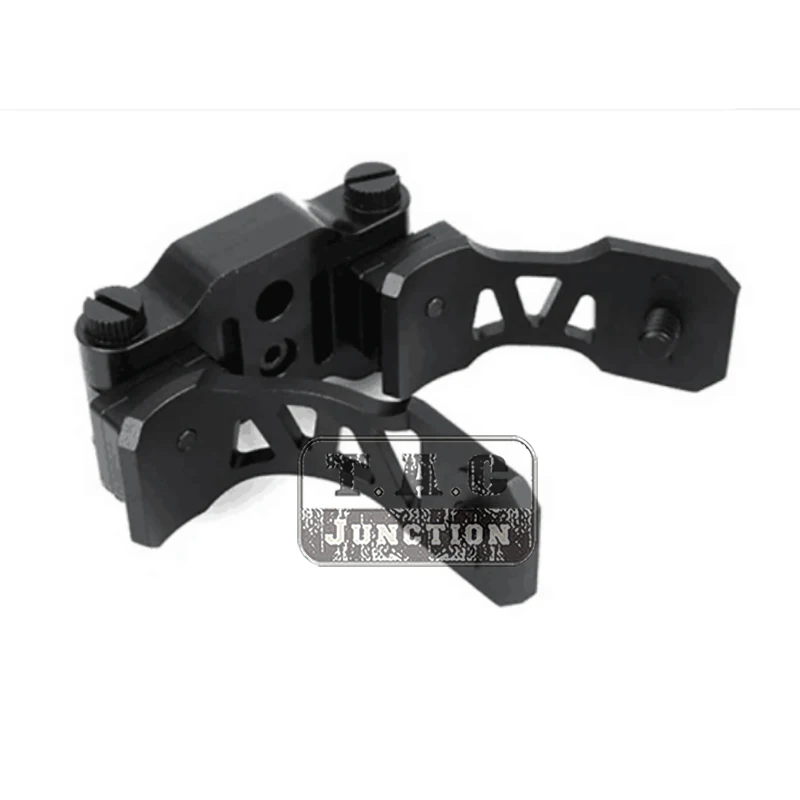 Tactical PVS14 PVS7 Dual NVG J Arm CNC Machined Binocular Bridge Dovetail Mount Night Vision Device Bracket Black