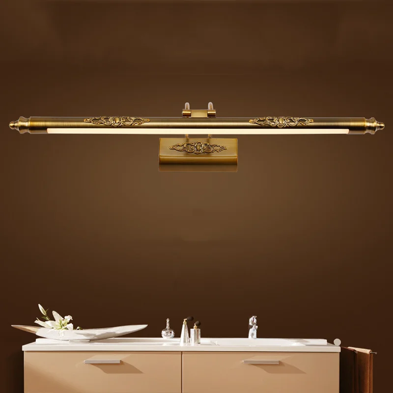 500mm 8W Europe cosmetic mirror lamp led moisture bathroom light retro dresser wall lamp