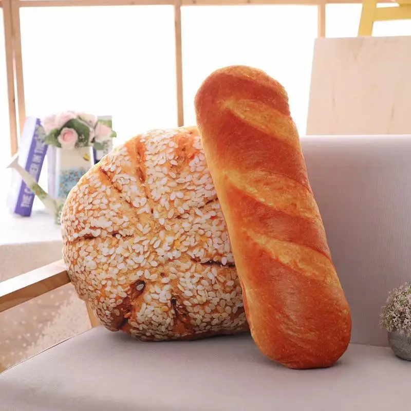 

Creative Simulation Bread Pillow Plush Toy, Realistic Dessert, Food Donut, Croissant Cream, Sofa Cushion Decoration,