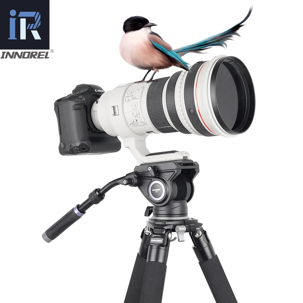 LT364C Professional 10 Layers Carbon Fiber Tripod Heavy-Duty Telephoto Lens Load 35kg for Nikon Canon DSLR Digital Camera Video