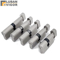 Toilet Brass  lock core BK keyless 70mm 75mm 80mm 90mm toilet lock cylinder without key