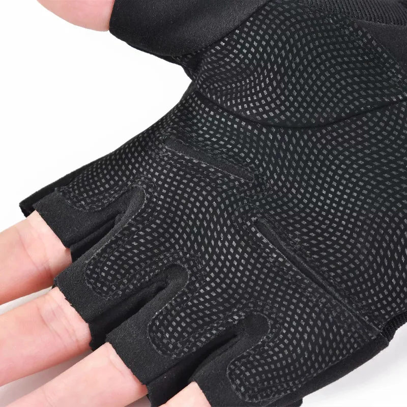 Guantes tácticos para exteriores, manoplas de medio dedo para Fitness, deportes, caza, gimnasio, sin dedos