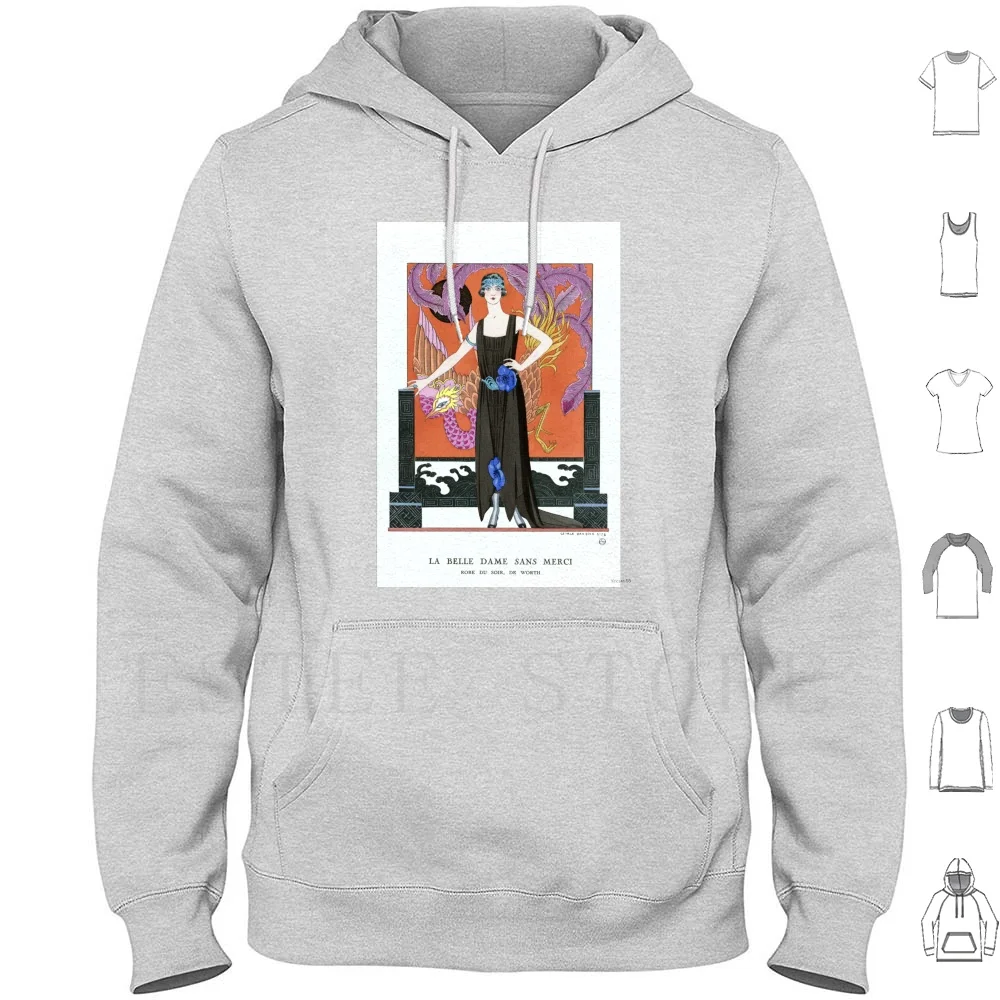 

The Beautiful Lady Without Mercy Art Deco 1921 Hoodies Long Sleeve 1920s Art Fashion Art Wall Design Art Art Art