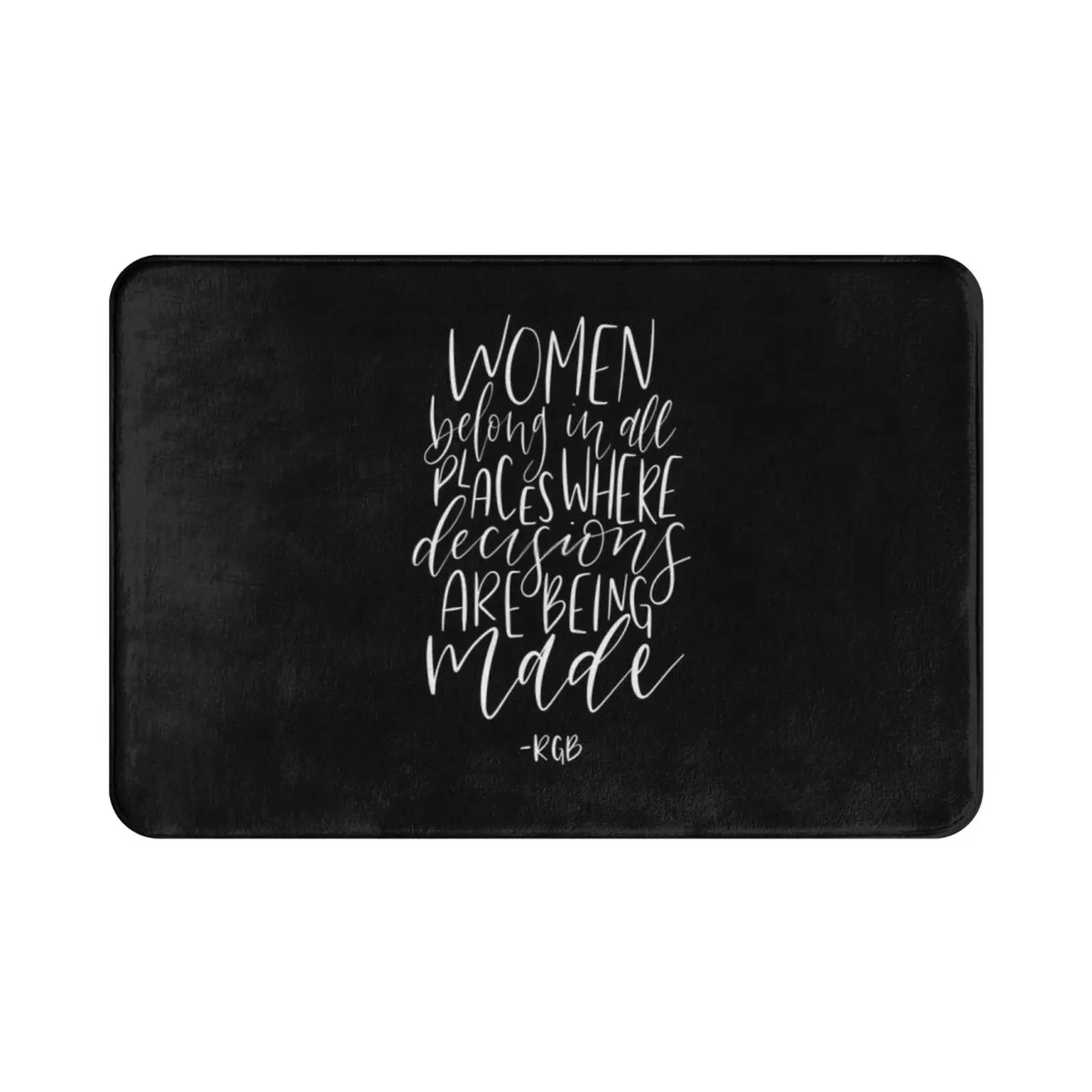 Rbg Carpet Mat Rug Cushion Soft Rbg Ruth Bader Ginsburg Notorious Rbg Quotes Rbg Quotes Girl Power Feminism Feminist