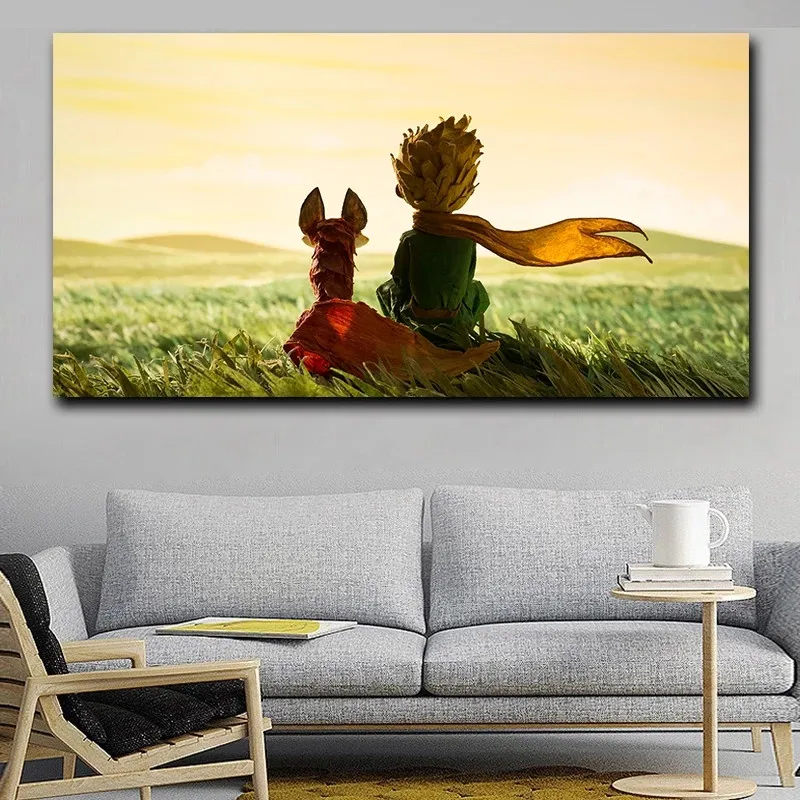 Canvas Painting Popular Movie The Little Prince Canvas Poster Wall Art Decorative Picture for Living Room Home Decoration