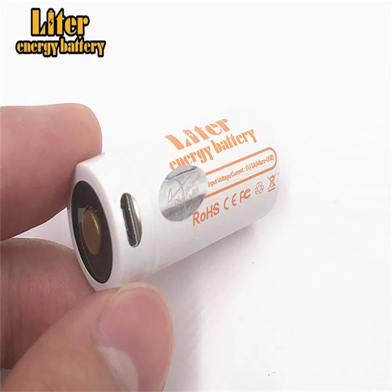 100% original icr 18350 3.7 volts 1000mah bateria personalizada de íon de lítio usb recarregável