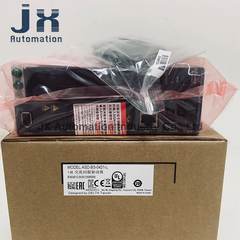100% جديد معيار نظام سيرفو B3 سلسلة ASD-B3-0421-L 400 واط 220 فولت محرك سيرفو يعمل بالتيار المتردد محرك لأدوات الآلات