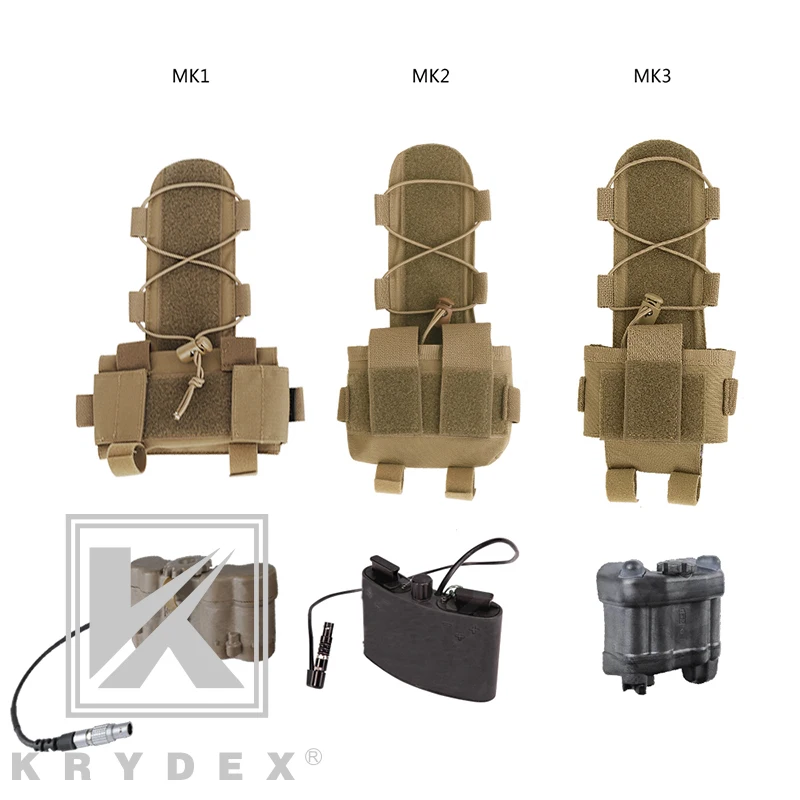 KRYDEX MK2 Paquete batería contrapeso táctico GPNVG-18 casco combate - imagen 4