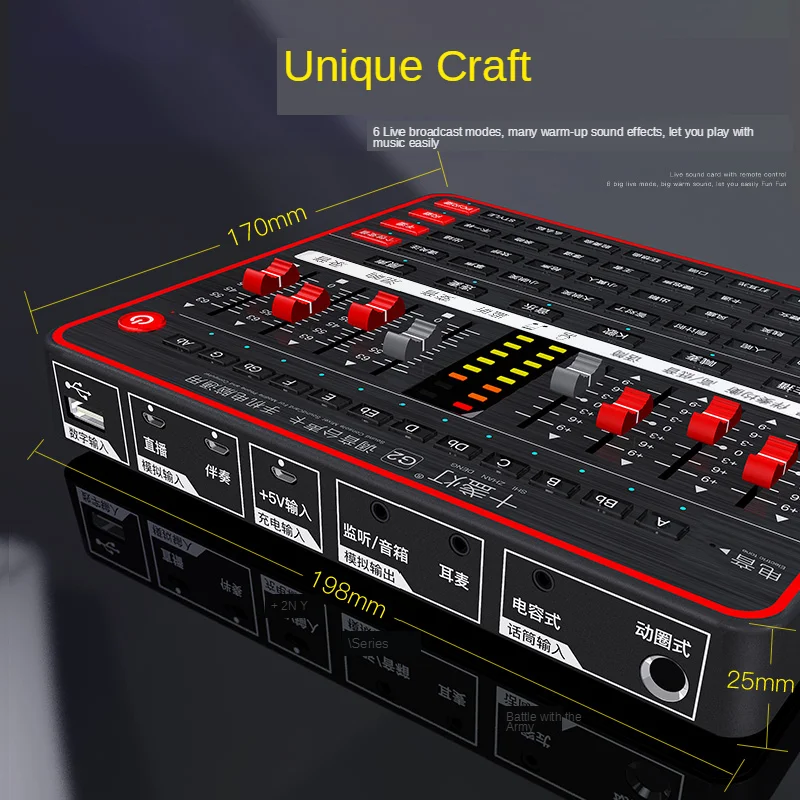 P10マイクG2ライブサウンドカードバージョン外部オーディオサウンドカードusbオーディオインターフェースwebcastサウンドカードコンピュータ