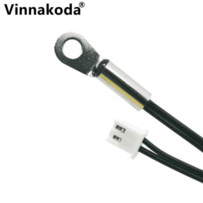 1 pces m4 superfície temperatura fixa sonda termistor ntc coeficiente de temperatura negativa 5/10/15/20/50/100k 50cm