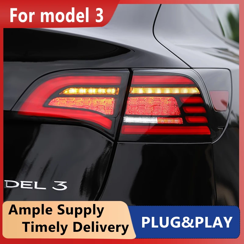 Car Parts Goods Tail Light For Tesla Model 3 Model3 Model Y Taillights Rear Lamp LED Signal Reversing Parking Lights