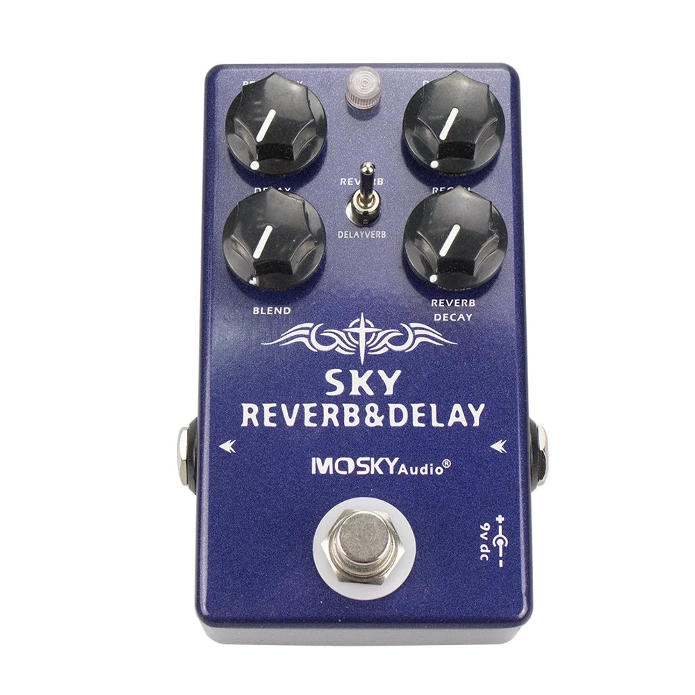 gutiar effect pedal over dirve distortion delay reverb pedal