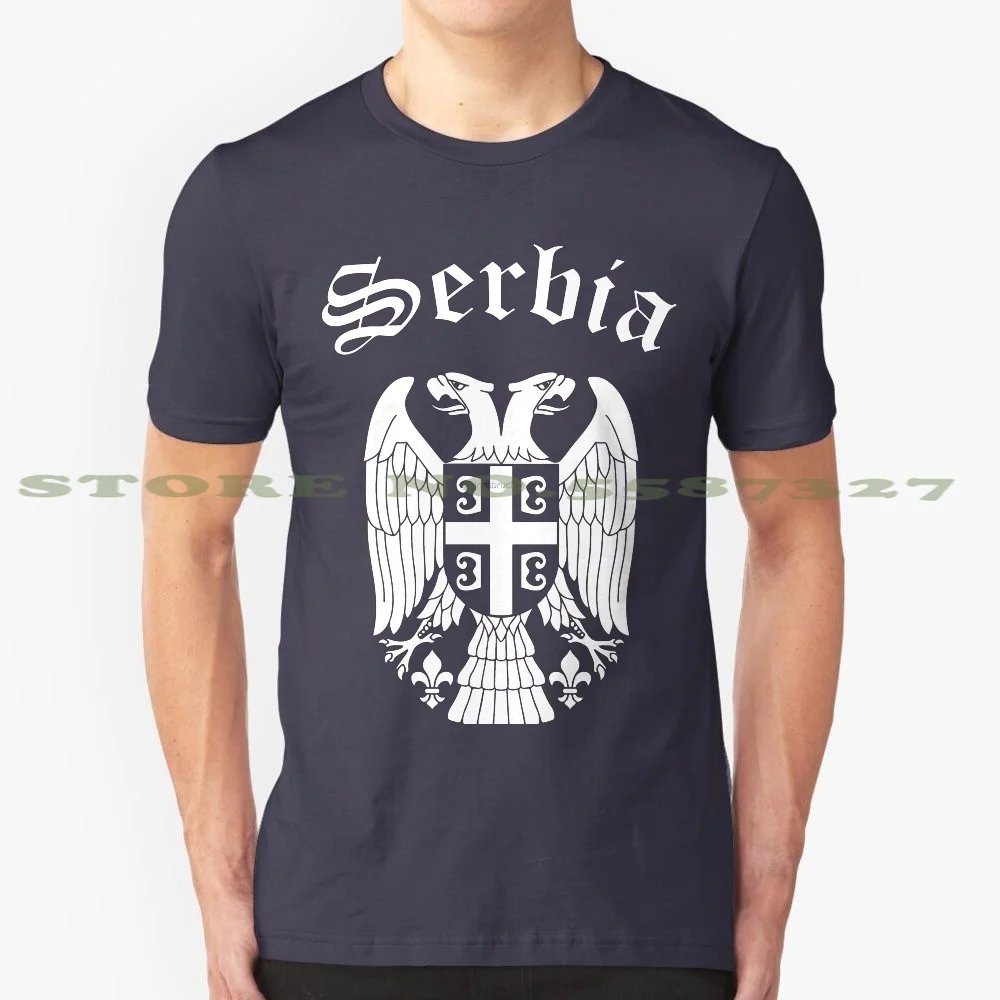 Serbia 100% Pure Cotton T-Shirt Yugoslavia Belgrade Eagle Serbia Coat Of Arms Serbia Coats Of Arms Retro Style Ultras Serbia