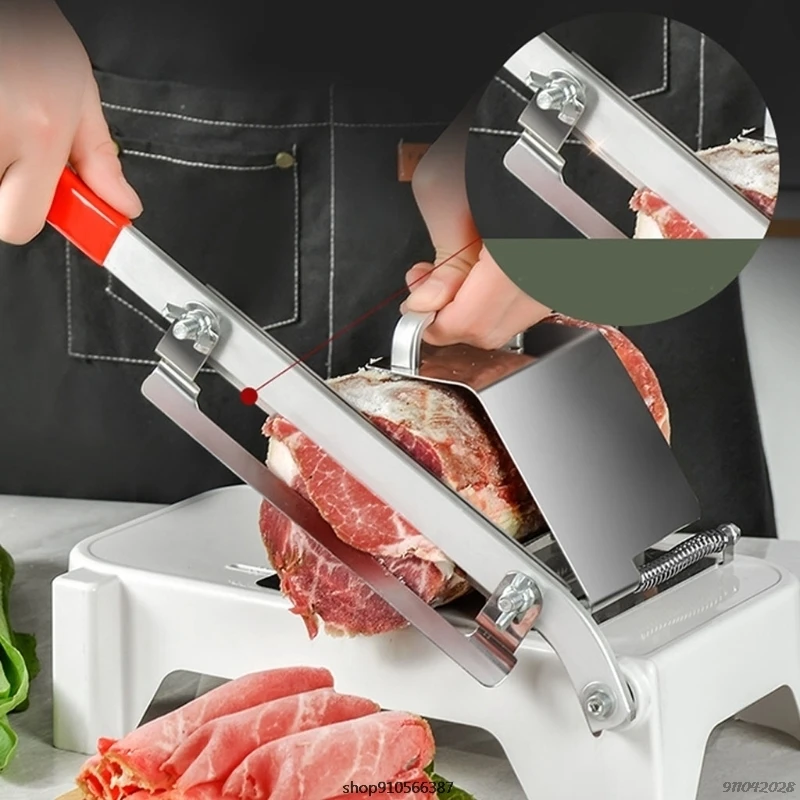 Vegetable Cutting Machine Household Manual Meat Slicer Frozen Food Slicer Beef Meat Cutting Machine Kitchen Slicing Wholesales