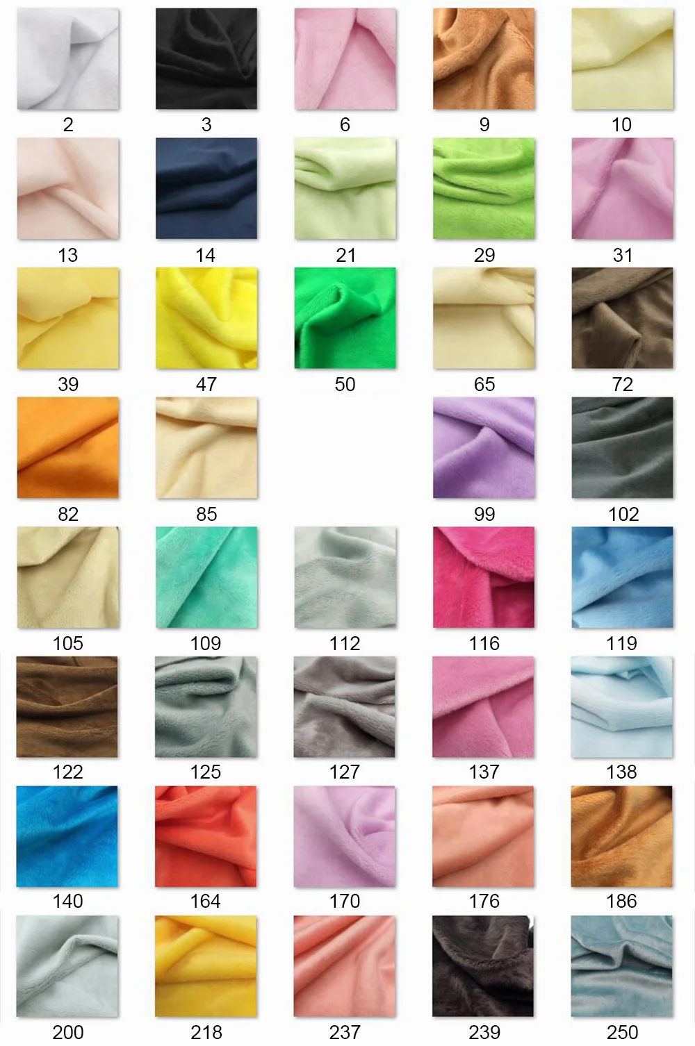 3 mm Florkristall, superweicher Plüschstoff zum Nähen, 100 % Polyester, bequemer und weicher, umweltfreundlicher Stoff, 45 x 50 cm, kostenloser Versand – Detail 1