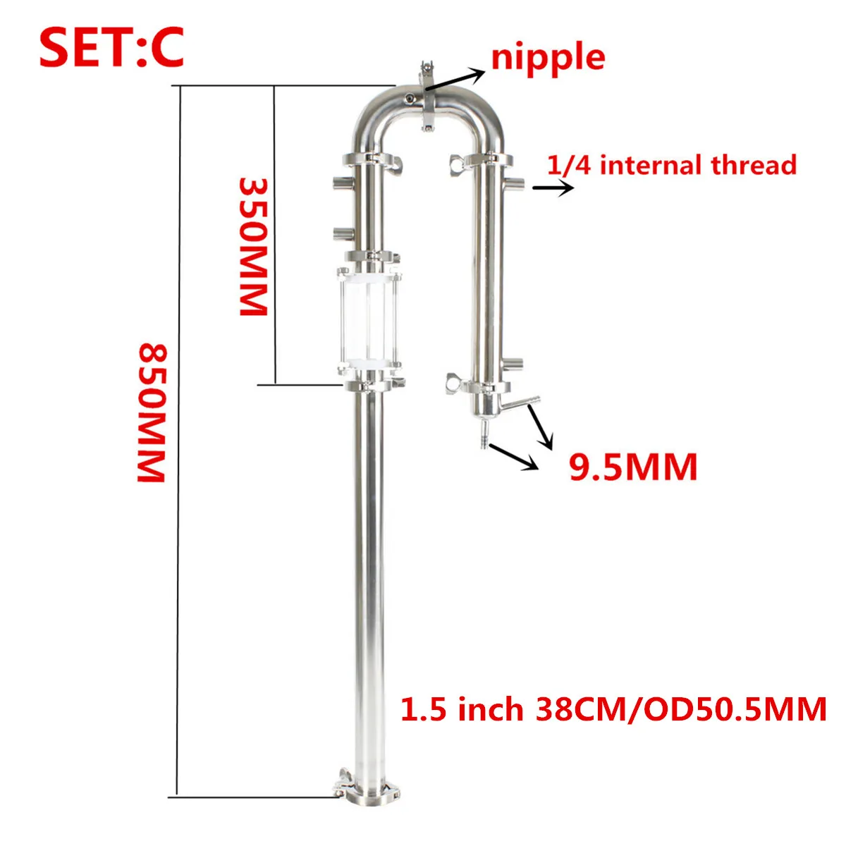 Sanitary Steel 304 1.5\