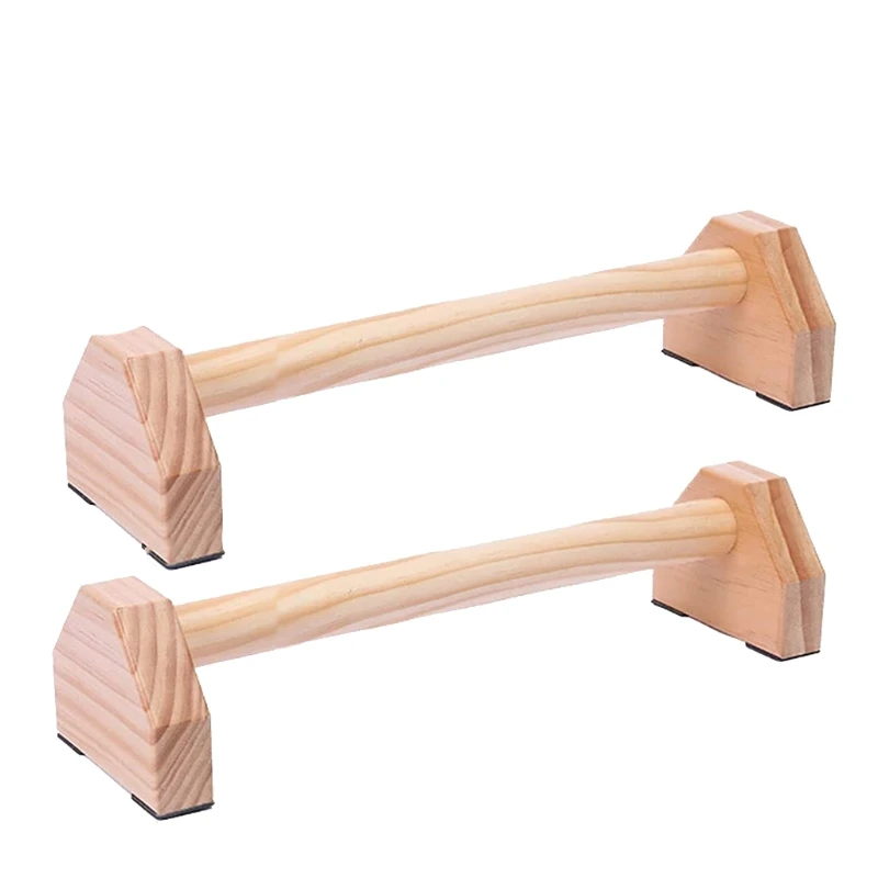 2024 New Push-ups Stands Fitness Equipment Pectoral Muscle Training Wooden Handle Non-Slip Push Up Bracket Push up Exercise Tool