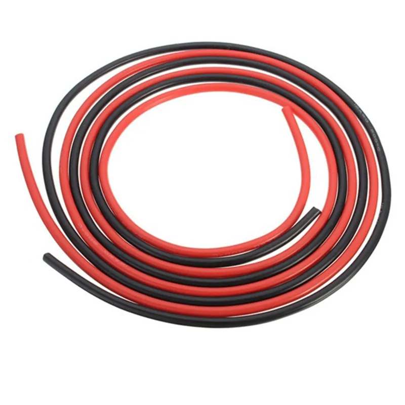 20 18 16 14 12 10 8 6 AWG Connector Lithium Battery Aircraft Model New Energy Heat-resistant Soft Electrical Silicone Wire Cable