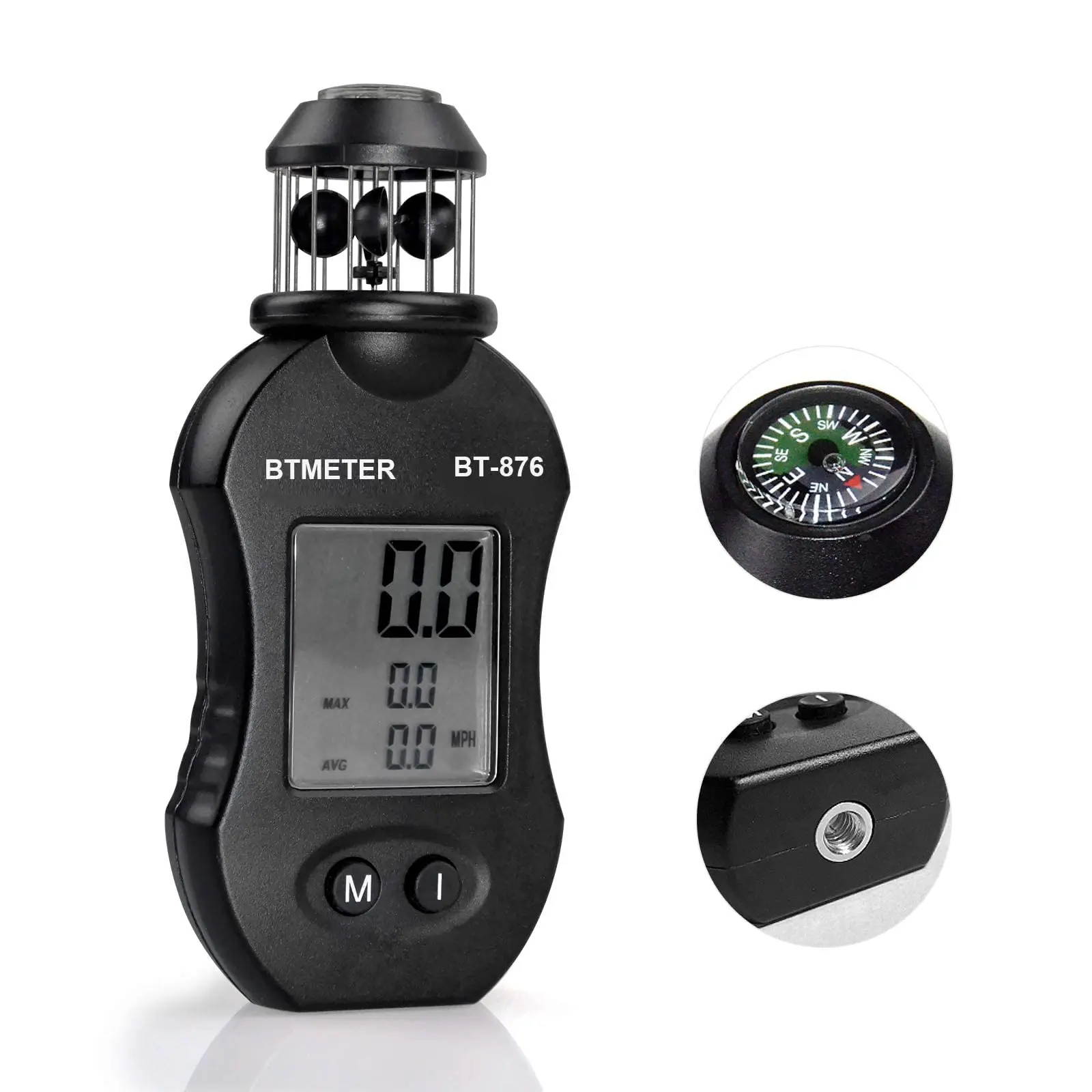 (Newest Anemomete) Digital Cup Anemometer Air Flow Meter for Measuring Air Speed Air Volume for HVAC Vents,Shooting,Boat Sailing