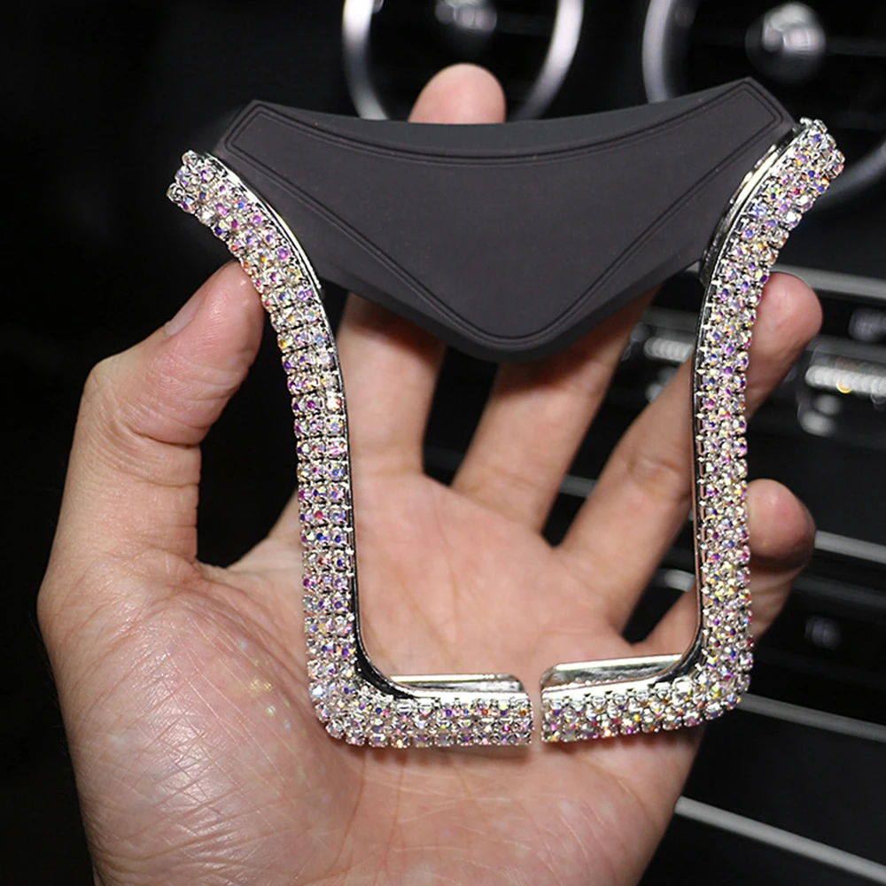 Universal Car Phone Holder with Bing Crystal Rhinestone Auto Air Vent Mount Clip  for iPhone Samsung xiaomi Holder