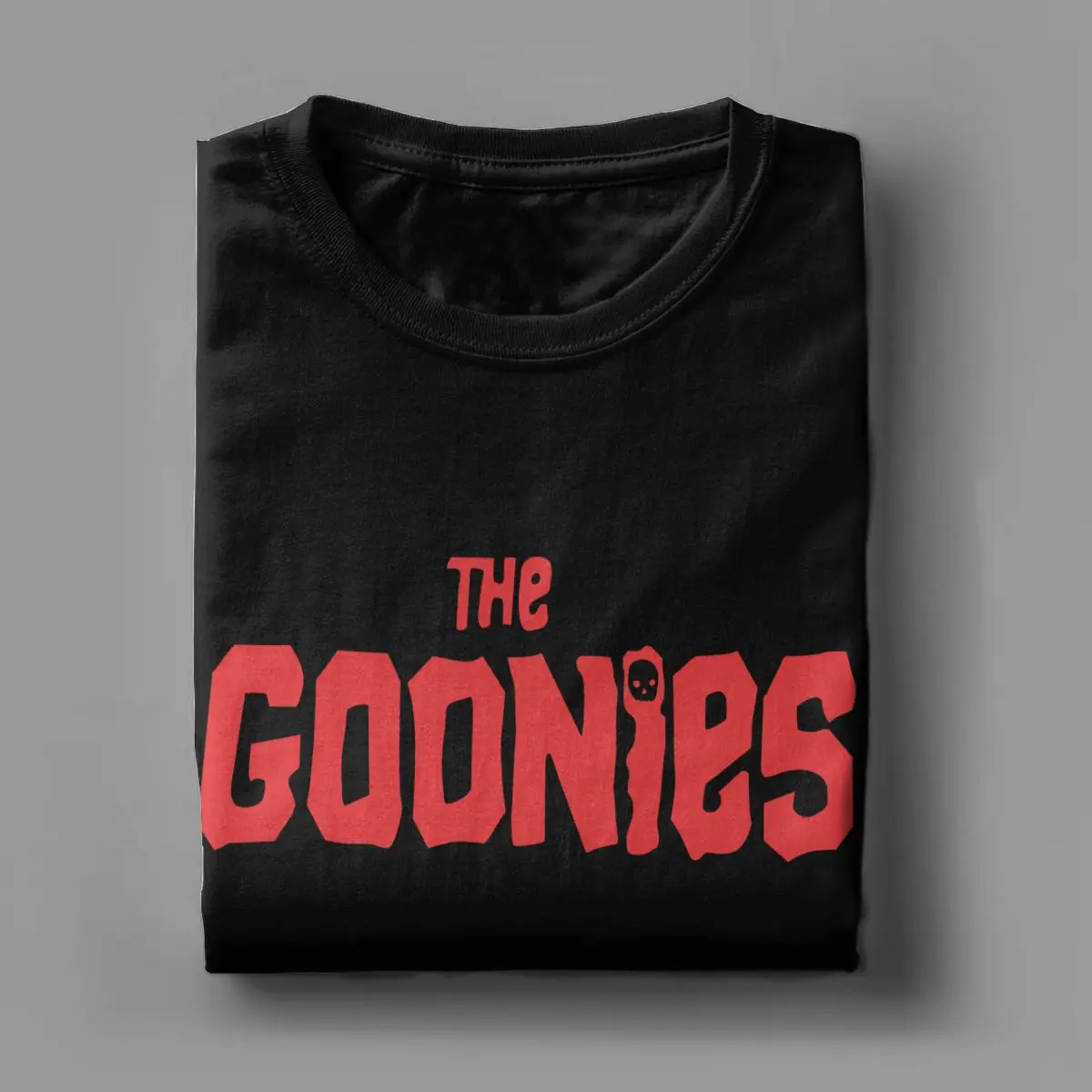 Men\'s The Goonies T Shirts Movie Never Say Die 100% Cotton Tops Crazy Short Sleeve Crewneck Tees Gift T-Shirt